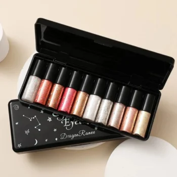 10 Colors Glitter Liquid Eyeliner Shining Eyeliner Set for girls .